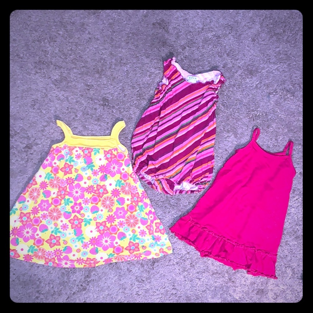 2 dresses/1 Romper - Old Navy, Circo, WonderKids